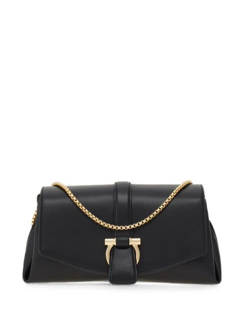 Ferragamo small front-flap soulder bag - Black - zdjęcie produktu nr 1