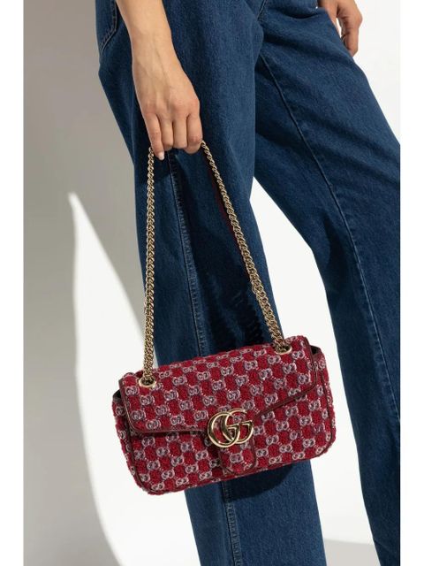 Gucci small GG Marmont shoulder bag - Red