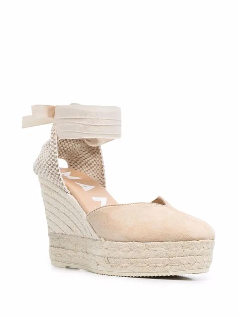 Manebi Hamptons lace-up wedge espadrilles - Neutrals - zdjęcie produktu nr 2