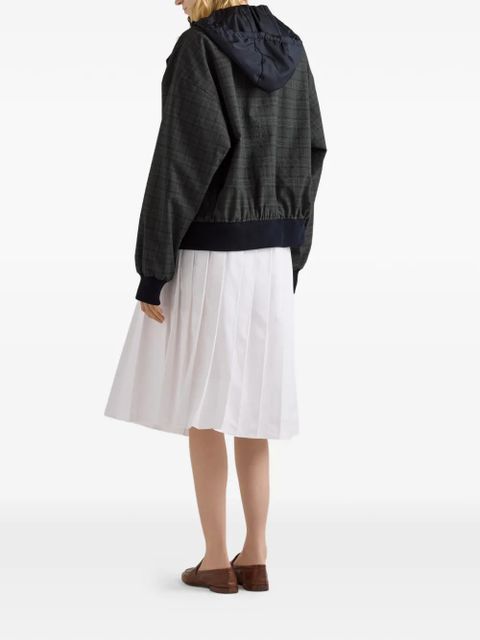 Prada Prince of Wales checked wool jacket - Grey