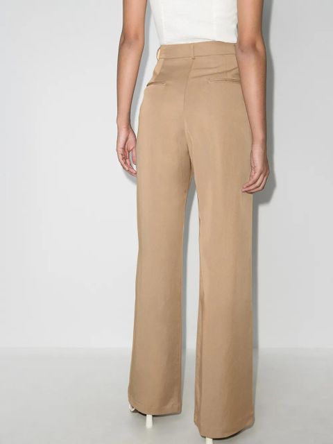 Reformation Mason high-waist wide-leg trousers - Brown