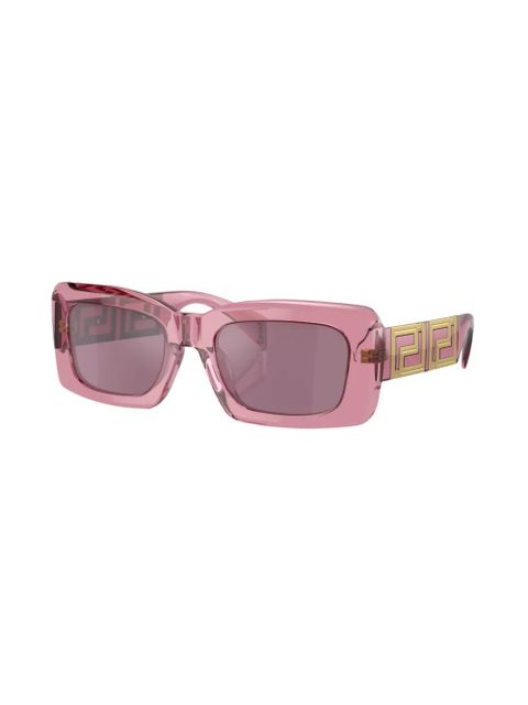 Versace Eyewear logo-plaque square-shape sunglasses - Pink - zdjęcie produktu nr 2