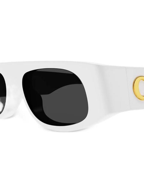 Gucci Eyewear rectangle-frame sunglasses - White