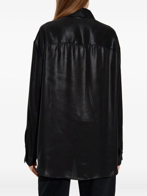 Diesel C-Simplier buttoned logo shirt - Black