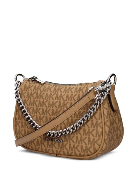 Michael Kors monogram-pattern chain-link tote bag - Neutrals