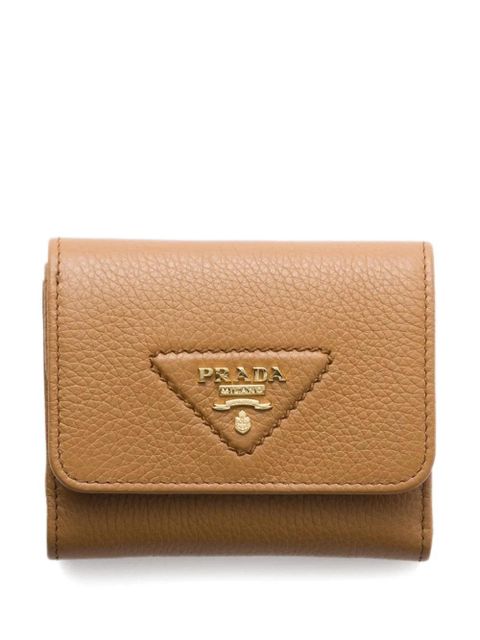 Prada small logo-plaque wallet - Brown - zdjęcie produktu nr 1