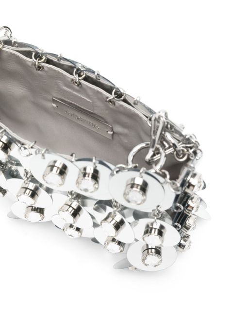 Rabanne sequinned mini bag - Silver