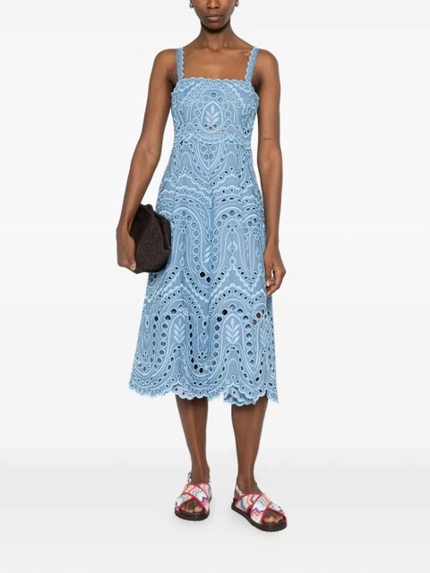 Charo Ruiz Ibiza Glimmer scalloped-hem midi dress - Blue - zdjęcie produktu nr 2