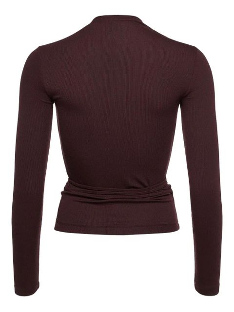 ERES Charlotte wrap top - Brown