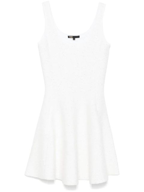 Maje sequin-embellished mini dress - White