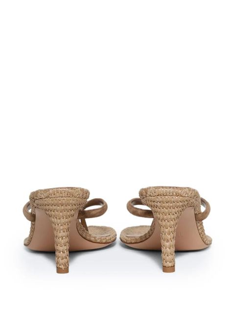 Gianvito Rossi 80mm suede heeled sandals - Brown