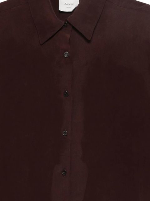 Alysi point-collar shirt - Red - zdjęcie produktu nr 2