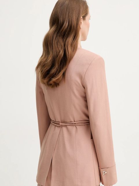 AERON marynarka SUN kolor różowy jednorzędowa gładka BL080474 - zdjęcie produktu nr 2