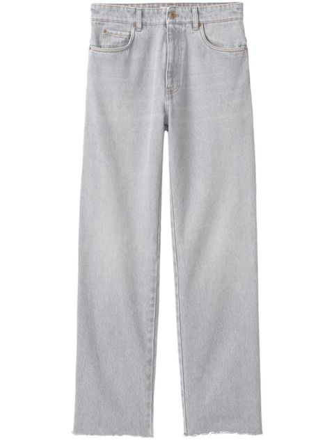 Miu Miu mid-rise straight-leg jeans - Grey - zdjęcie produktu nr 1