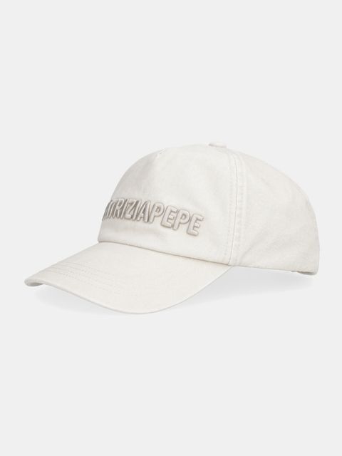 Patrizia Pepe czapka z daszkiem bawełniana kolor beżowy 8F0108 A708 - zdjęcie produktu nr 1