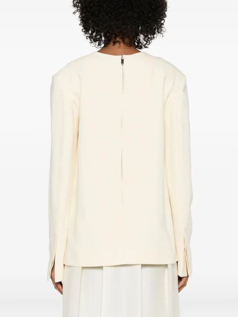 TOTEME slub-texture blouse - White