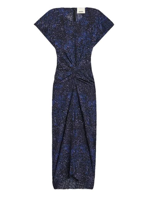 ISABEL MARANT Terena sequin-embellished twisted dress - Blue