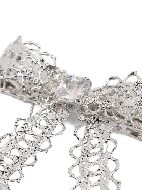 SHUSHU/TONG x YVMIN crystal-embellished hair clip - Silver