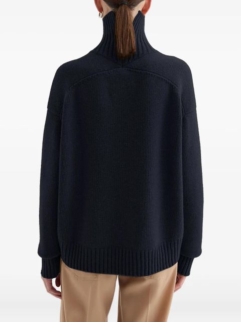 Jil Sander high-neck jumper - Blue