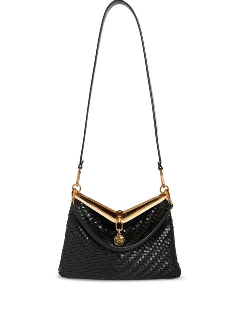 ETRO medium woven Vela shoulder bag - Black - zdjęcie produktu nr 1