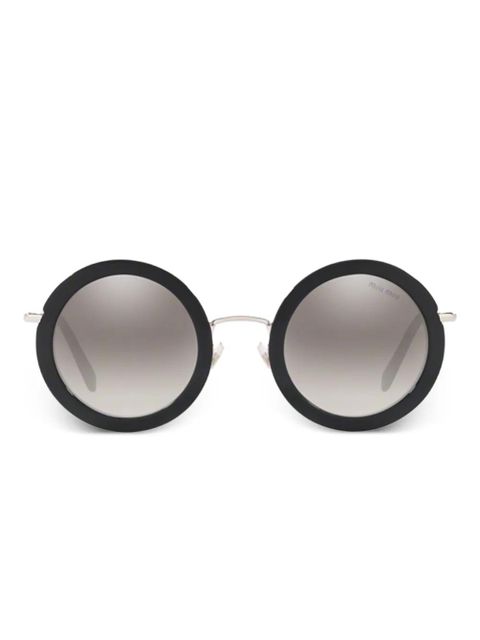 Miu Miu Eyewear MU 59US round-frame sunglasses - Black - zdjęcie produktu nr 1