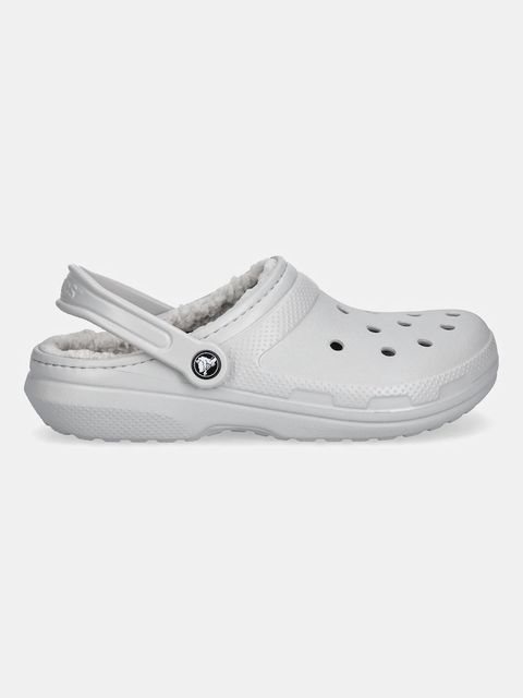 Crocs kapcie Classic Lined Clog kolor szary 203591 - zdjęcie produktu nr 2