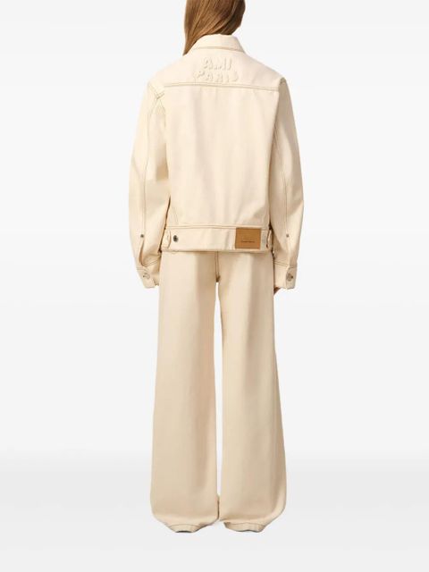 AMI Paris cotton trucker jacket - Neutrals