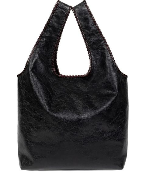 DRIES VAN NOTEN braided-edge leather tote bag - Black - zdjęcie produktu nr 1