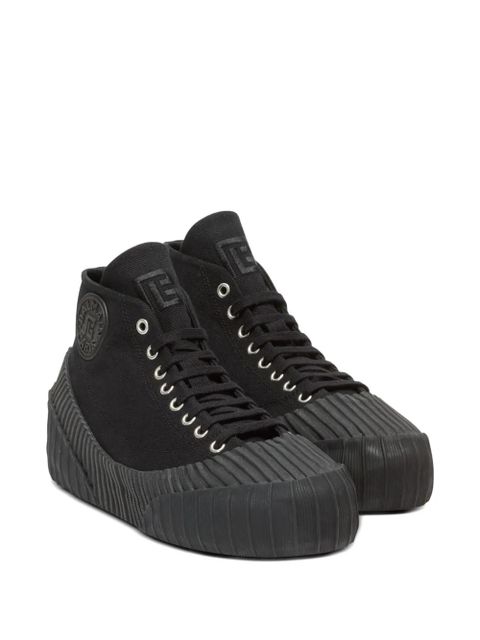 Balmain Riff canvas sneakers - Black - zdjęcie produktu nr 2