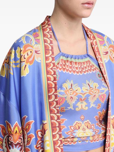 ETRO silk twill jacket - Blue