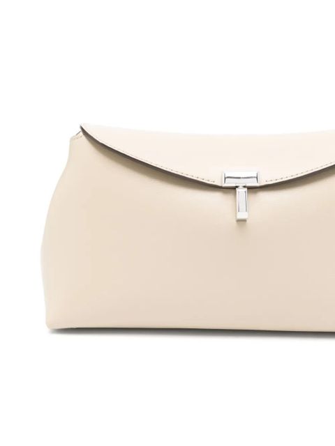 TOTEME T-Lock clutch bag - Neutrals
