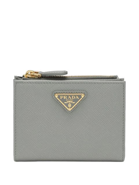 Prada small saffiano leather wallet - Grey - zdjęcie produktu nr 1