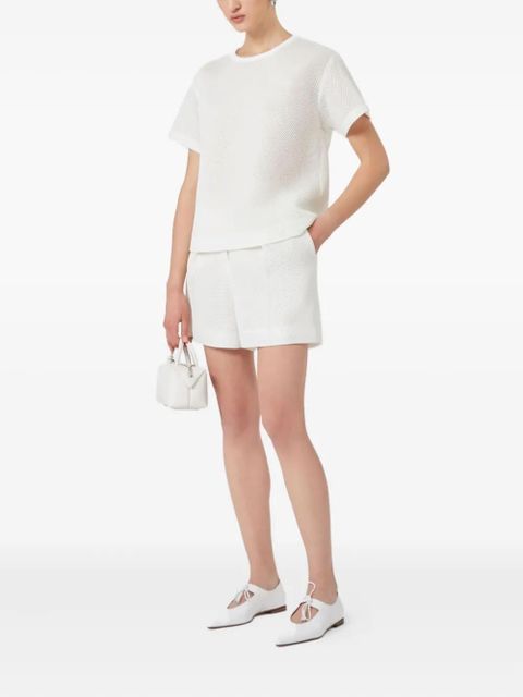 Max Mara mesh short-sleeved top - White - zdjęcie produktu nr 2