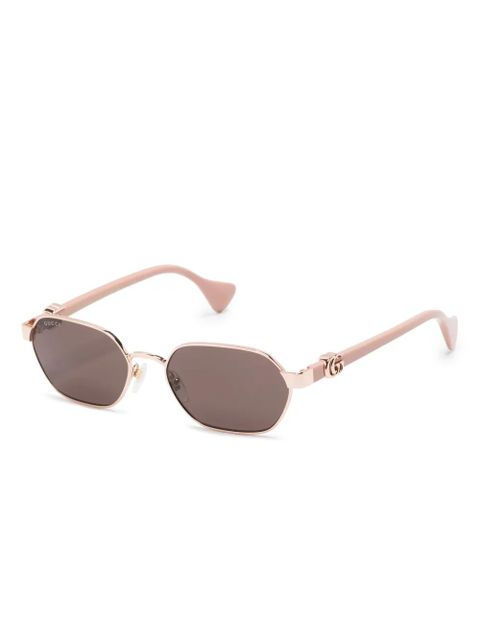 Gucci Eyewear oval-frame sunglasses - Gold - zdjęcie produktu nr 2