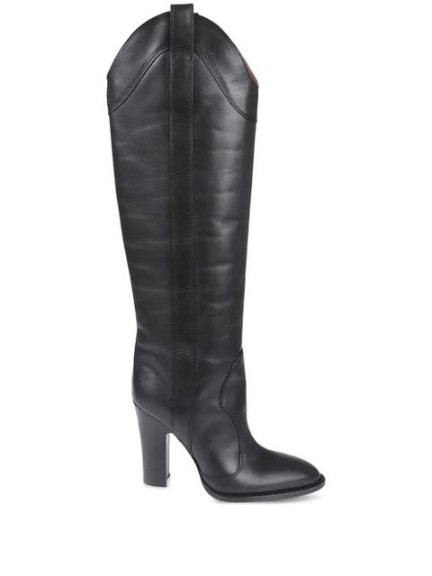 Paris Texas leather boots - Black - zdjęcie produktu nr 1