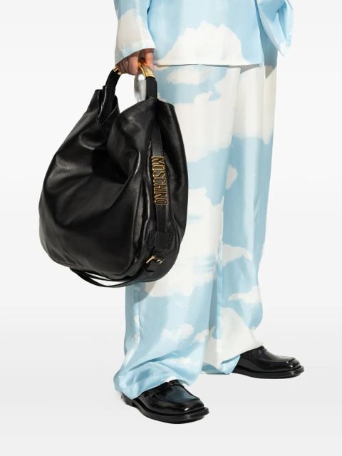 Moschino leather tote bag - Black - zdjęcie produktu nr 2