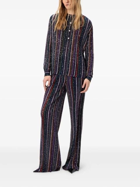 Missoni sequin-striped blouse - Black