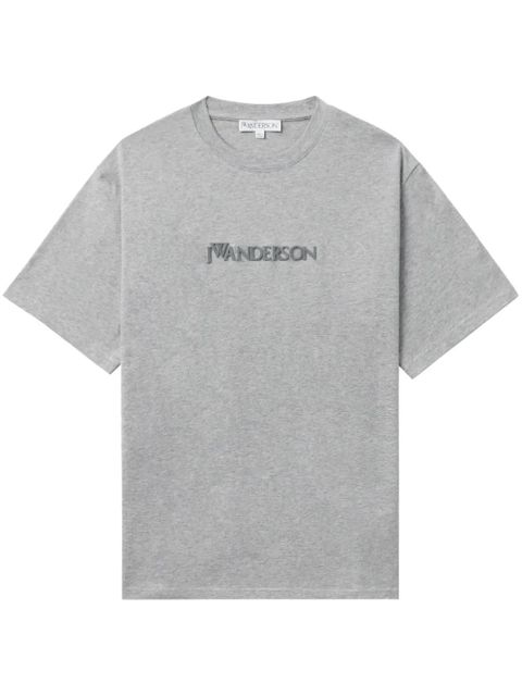 JW Anderson logo-embroidered T-shirt - Grey - zdjęcie produktu nr 1