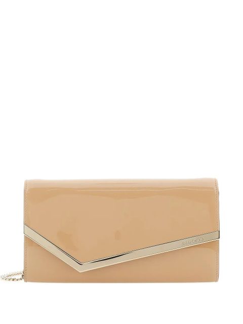 Jimmy Choo Emmie leather clutch bag - Neutrals - zdjęcie produktu nr 1