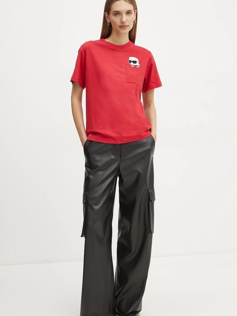 Karl Lagerfeld t-shirt bawełniany IKON - zdjęcie produktu nr 1