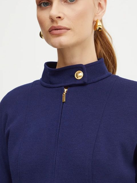 Luisa Spagnoli sukienka wełniana MARILINA kolor granatowy mini prosta 541495