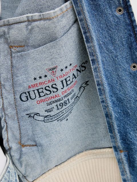 Guess Jeans kurtka bomber jeansowa