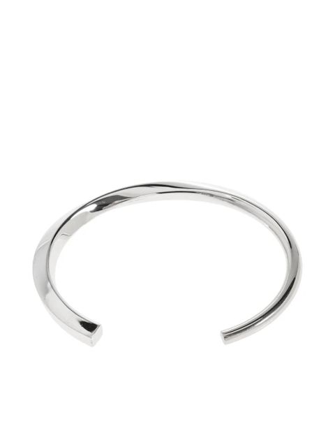 Jacquemus Le Bracelet Tourni twisted silver bangle - zdjęcie produktu nr 2