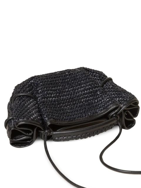 Hereu mini Arta raffia tote bag - Black