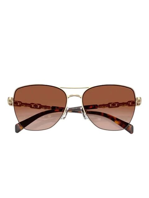 Michael Kors Dorado Beach chain-embellished sunglasses - Gold