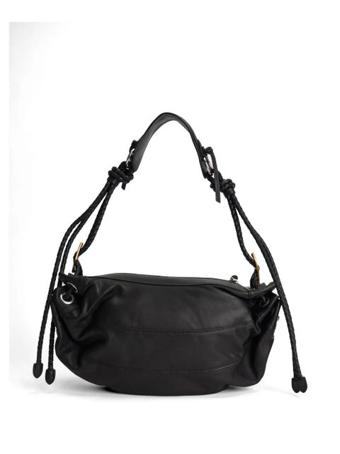 ISABEL MARANT medium Maia braided-strap knotted leather shoulder bag - Black - zdjęcie produktu nr 2