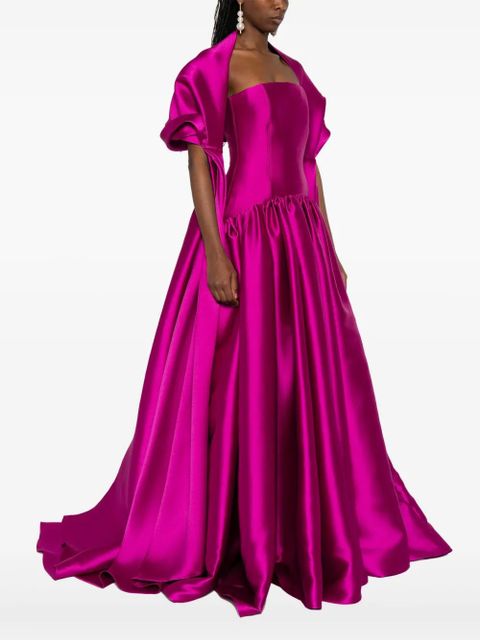 Solace London satin gown - Pink