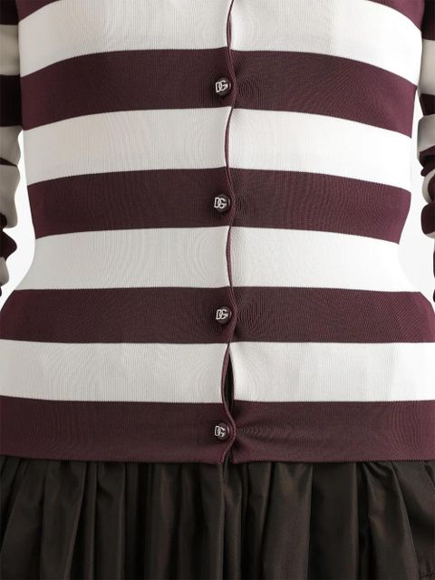 Dolce & Gabbana striped cardigan - White
