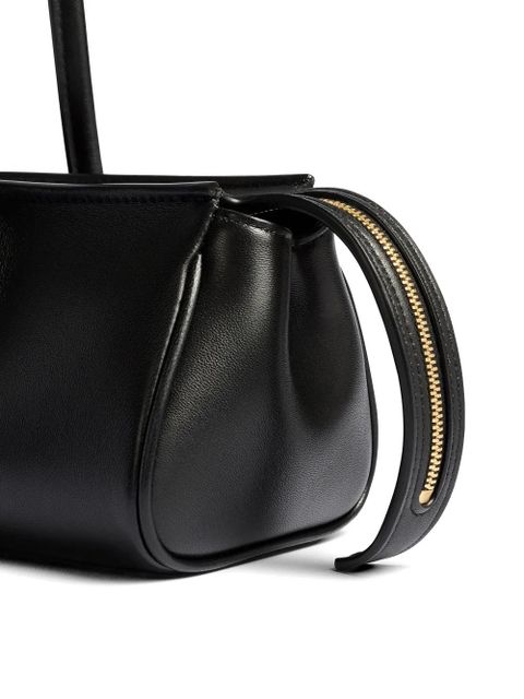 KHAITE logo-motif shoulder bag - Black