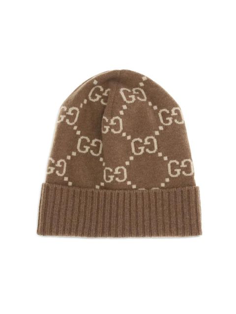 Gucci GG cashmere beanie hat - Brown - zdjęcie produktu nr 2